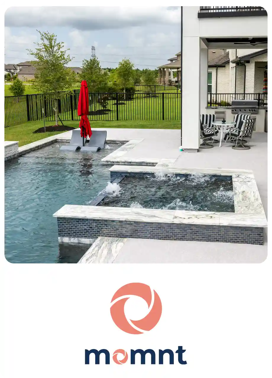 Momnt Financing Pool designed and installed by Ecoworks